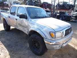 2001 TOYOTA TACOMA CREW CAB SR5 PRERUNNER SILVER 3.4 AT 2WD TRD OFF ROAD PACKAGE Z21405
